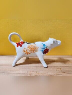 The Pioneer Woman Cow Creamer Timeless Floral Flea Market Country Charm Farm